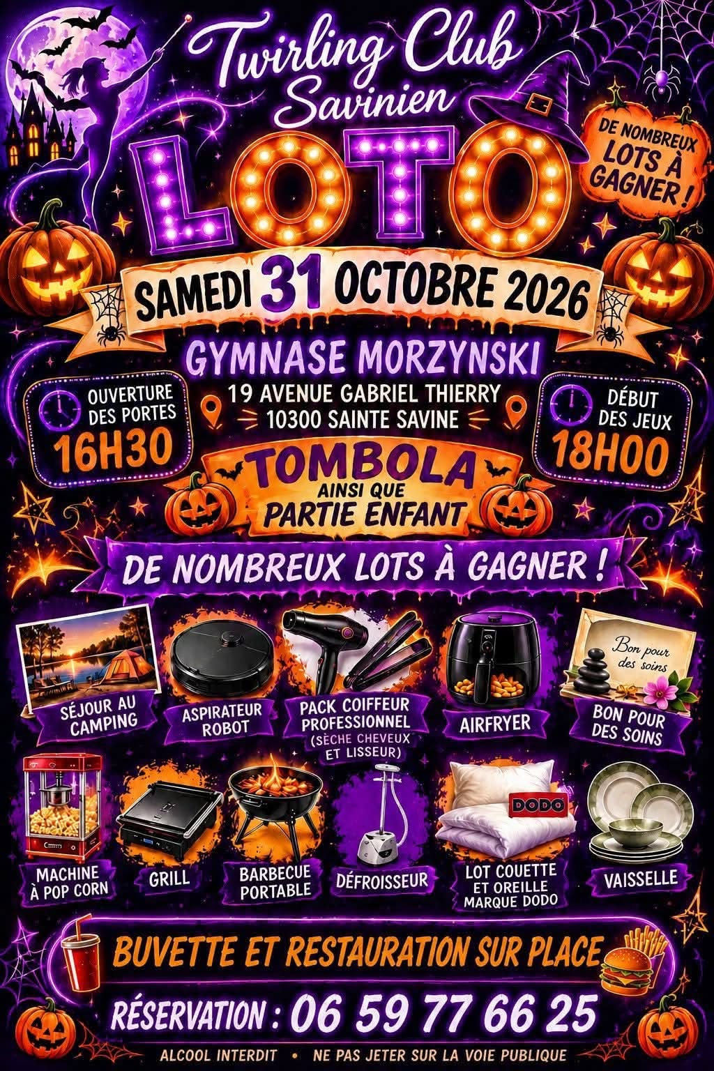 Affiche du loto Loto Twirling Club Savinien à Sainte-Savine