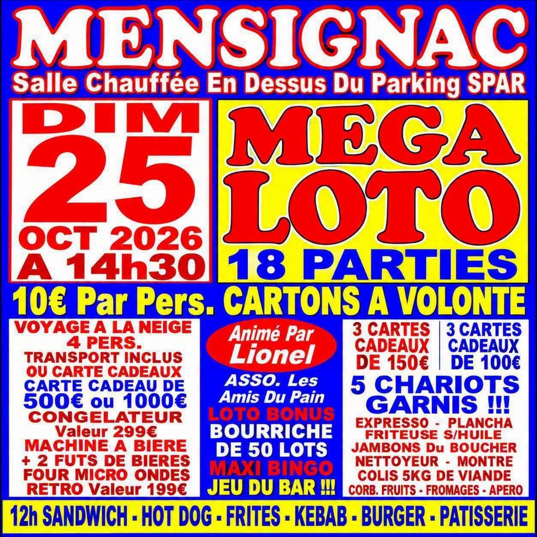Affiche du loto MEGA LOTO