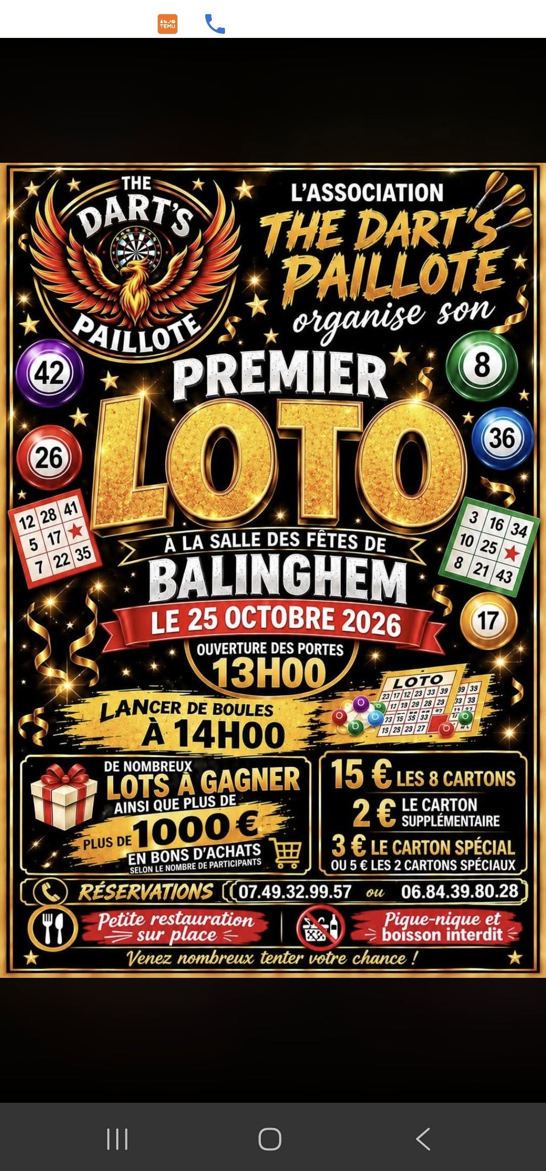 Affiche du loto PREMIER LOTO
