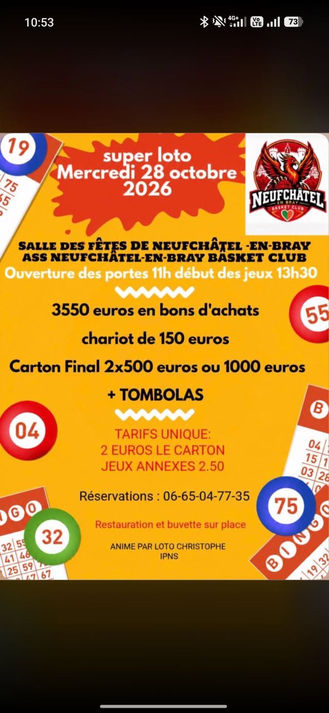Affiche du loto super loto