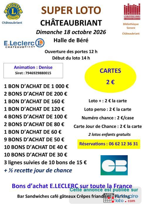 Affiche du loto Super loto