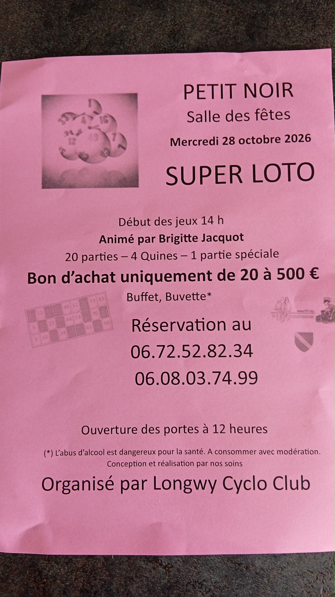 Affiche du loto Super Loto