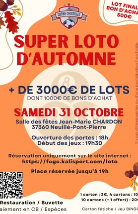 Affiche du loto SUPER LOTO D'AUTOMNE