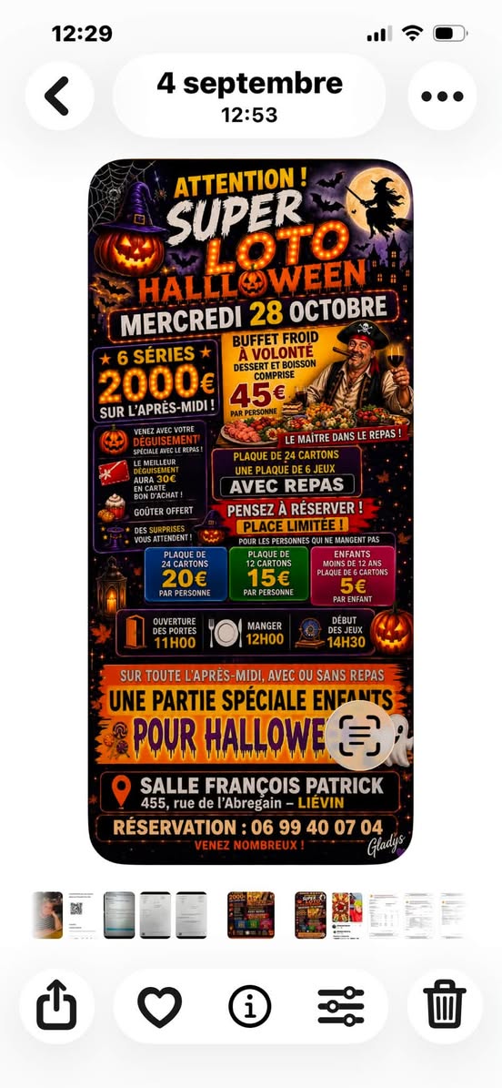 Affiche du loto SUPER LOTO HALLOWEEN