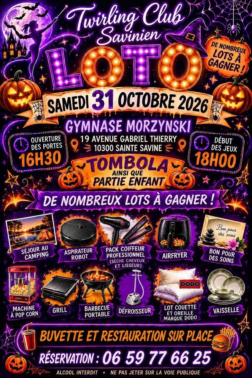 Affiche du loto Loto Twirling Club Savinien à SAINTESAVINE