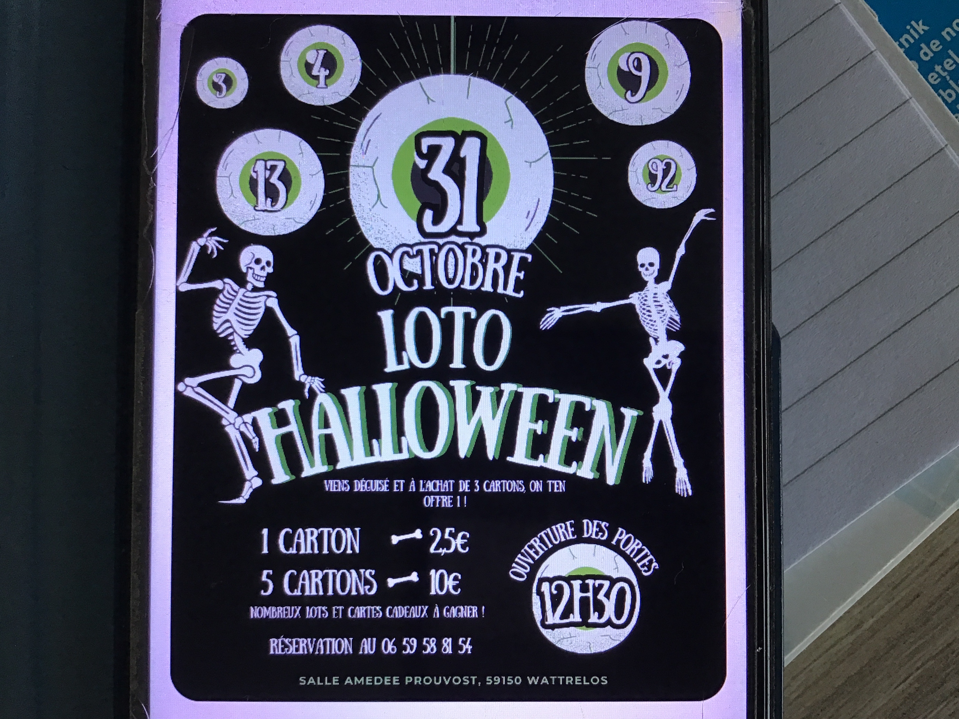 Affiche du loto Wattrelos football club