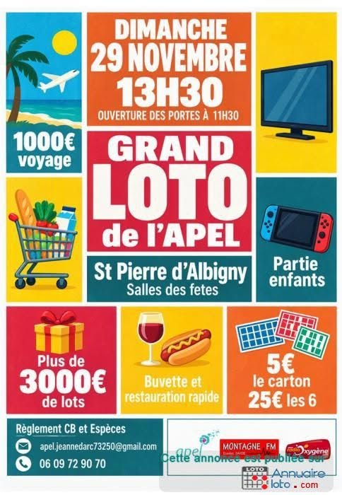 Affiche du loto GRAND LOTO de l'APEL