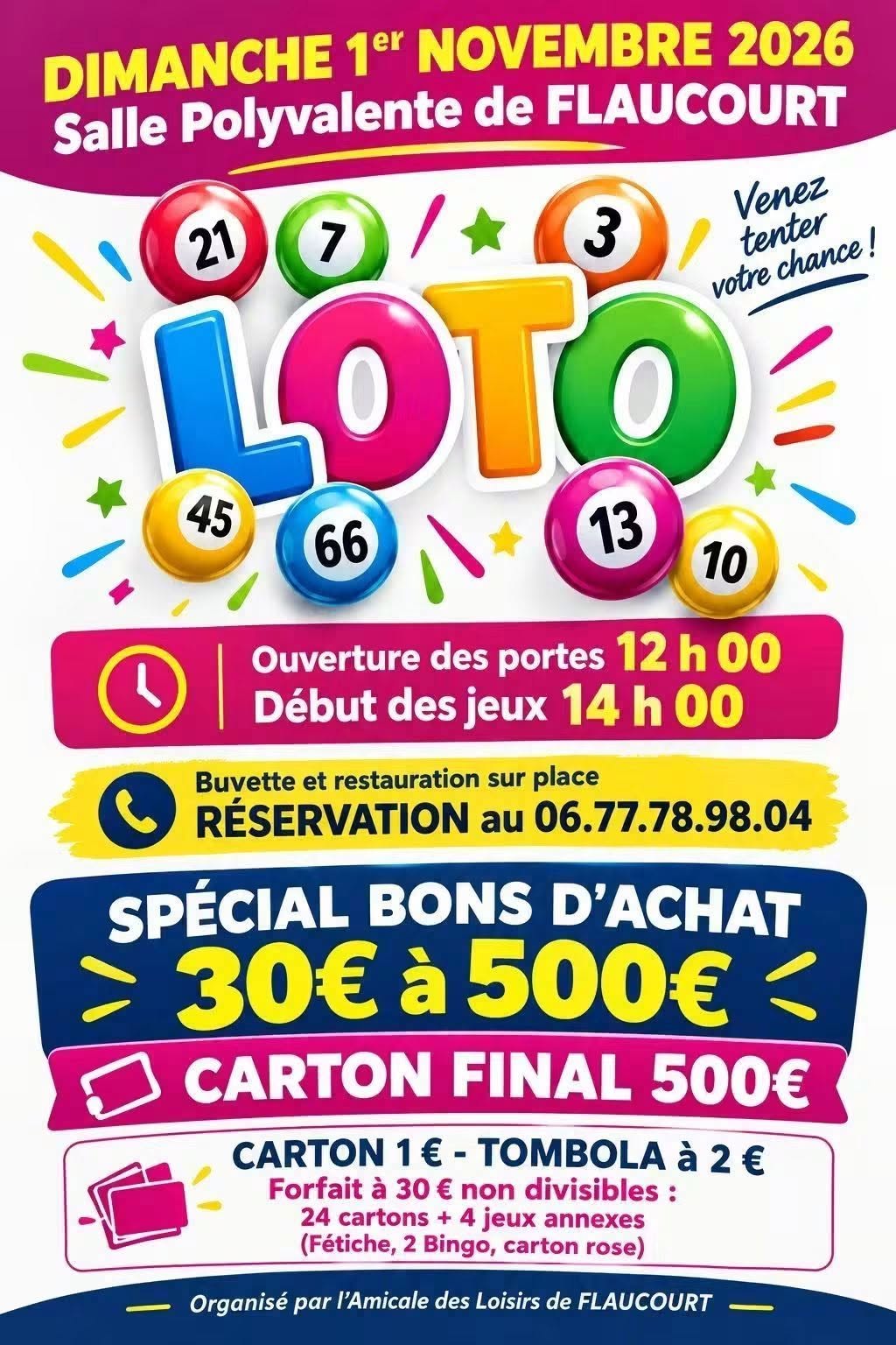 Affiche du loto LOTO