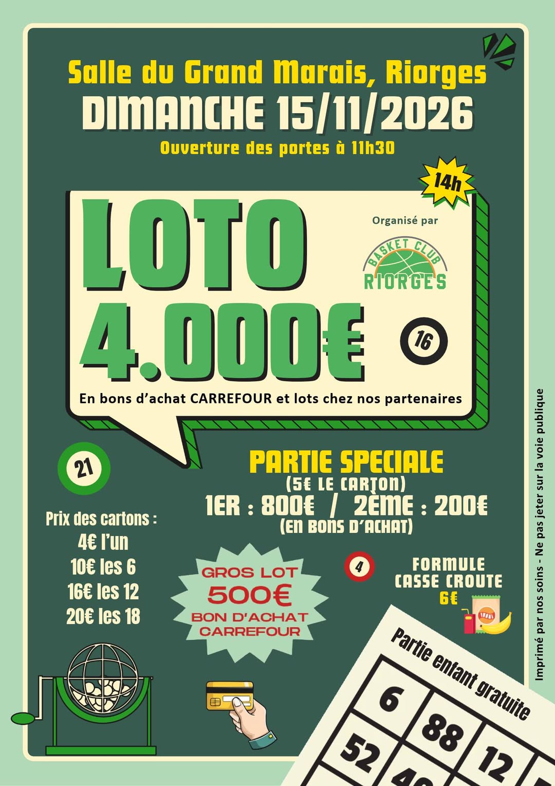 Affiche du loto LOTO 4.000€