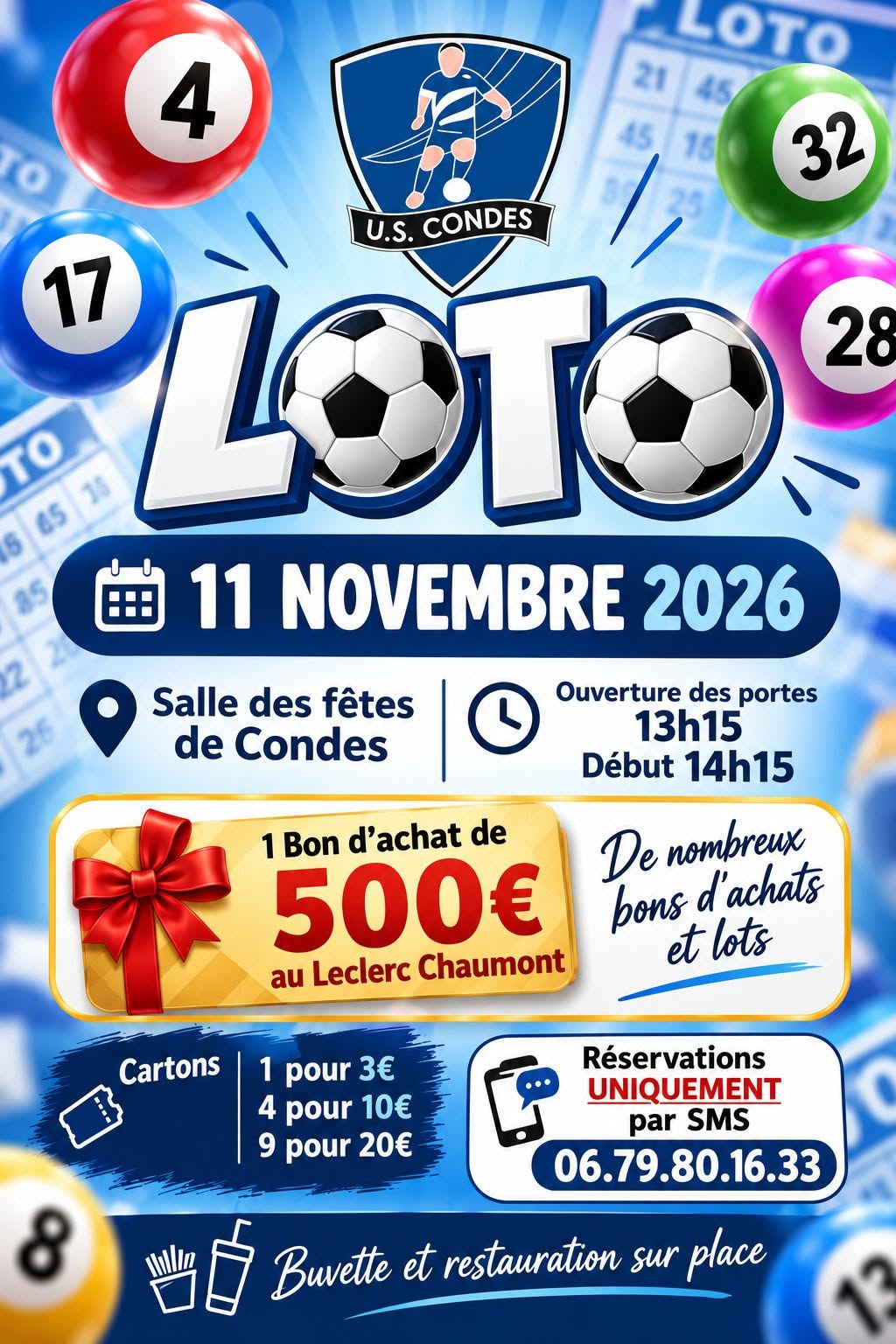Affiche du loto Loto U.S. CONDES à Condes