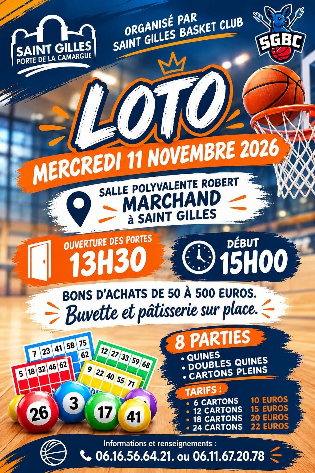 Affiche du loto Loto à Saint-Gilles le mercredi 11 novembre