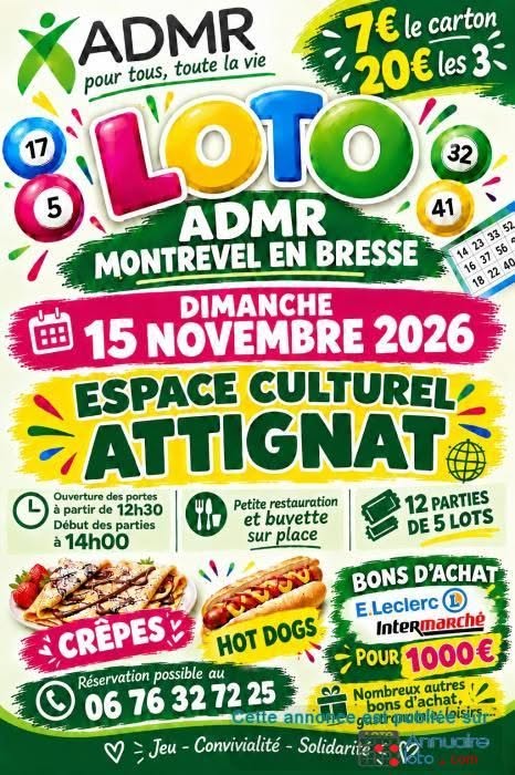 Affiche du loto LOTO ADMR
