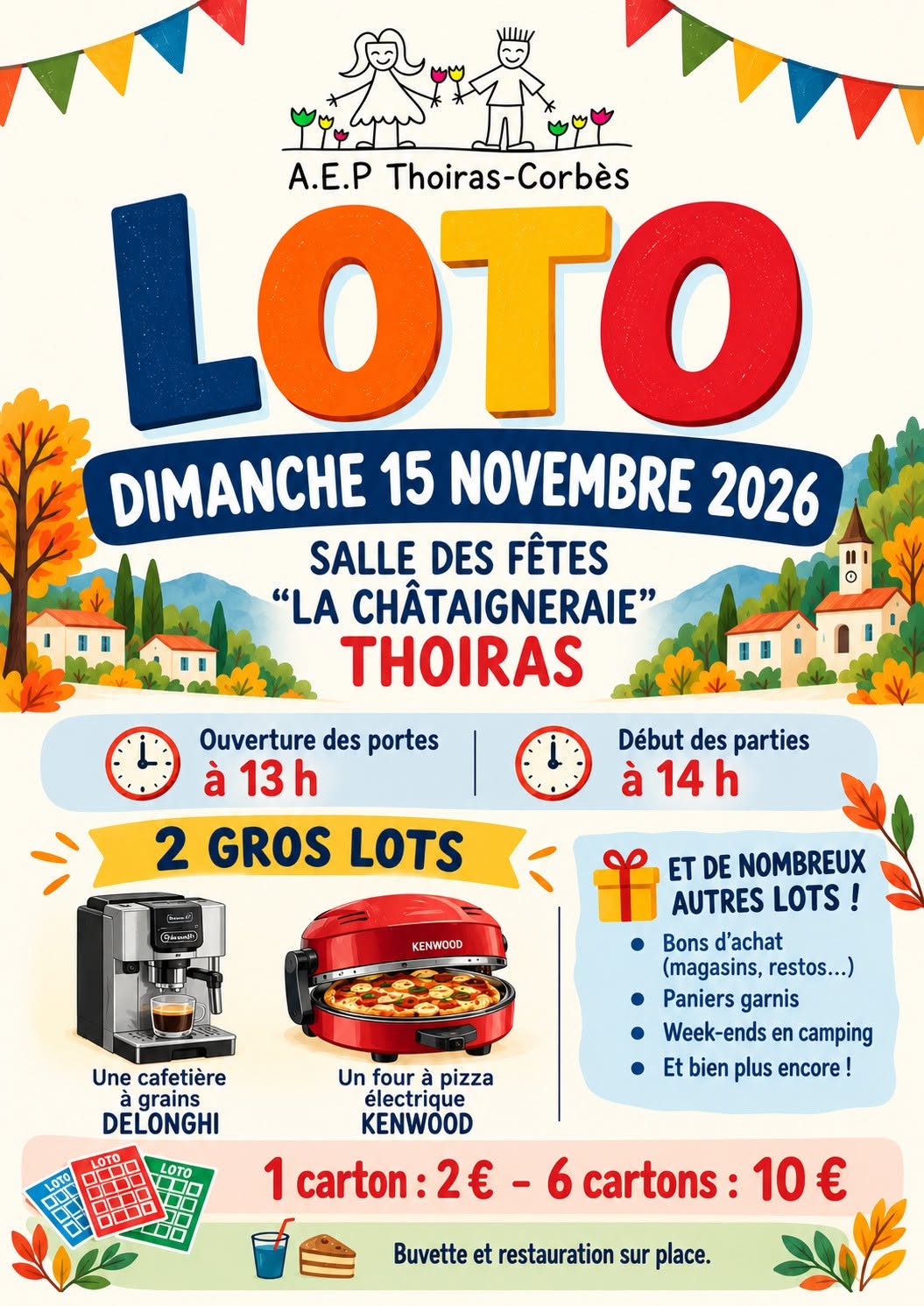 Affiche du loto Loto A.E.P Thoiras-Corbès à Thoiras