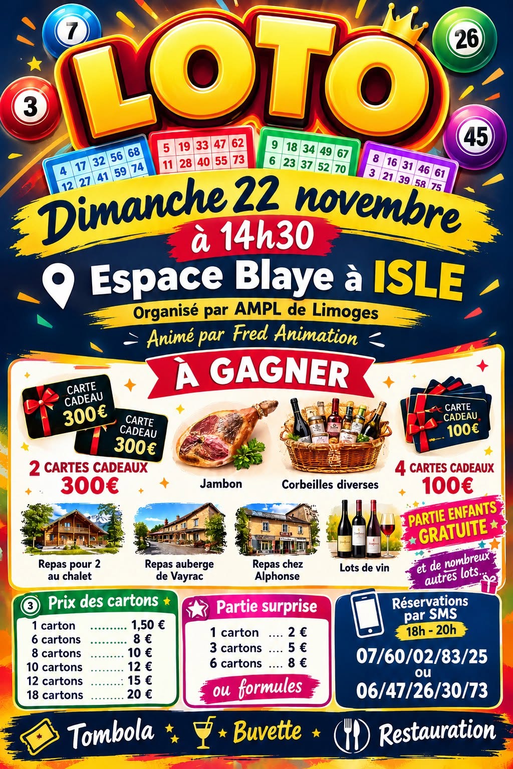 Affiche du loto Loto AMPL de Limoges à Isle