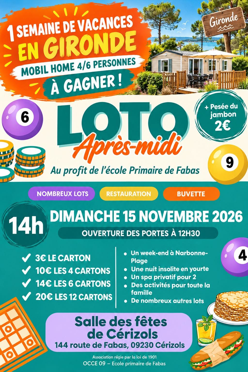 Affiche du loto LOTO Après-midi