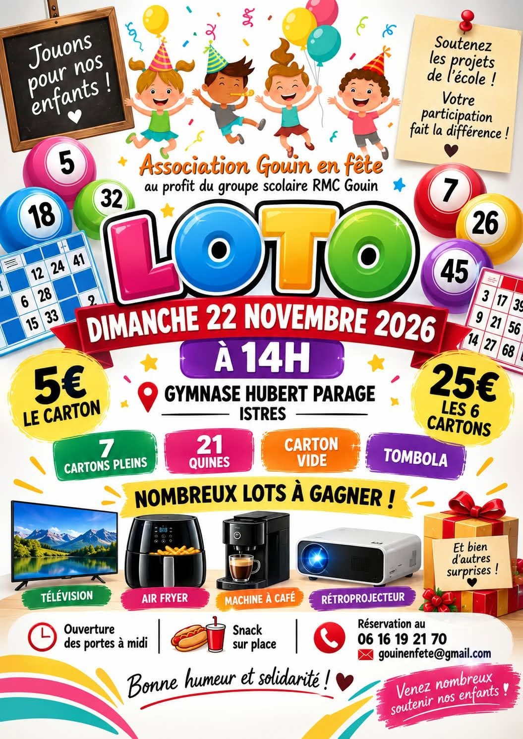 Affiche du loto Loto Association Gouin en fête à Istres