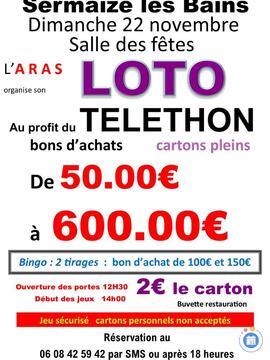 Affiche du loto Loto Bingoau Profit du Telethon