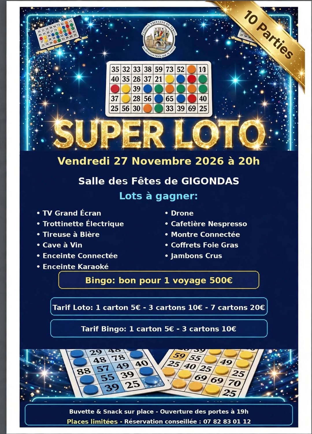 Affiche du loto Loto Communauté de communes du Luberon à Gigondas