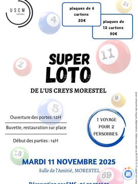 Affiche du loto Loto de l’union Sportive Creys Morestel