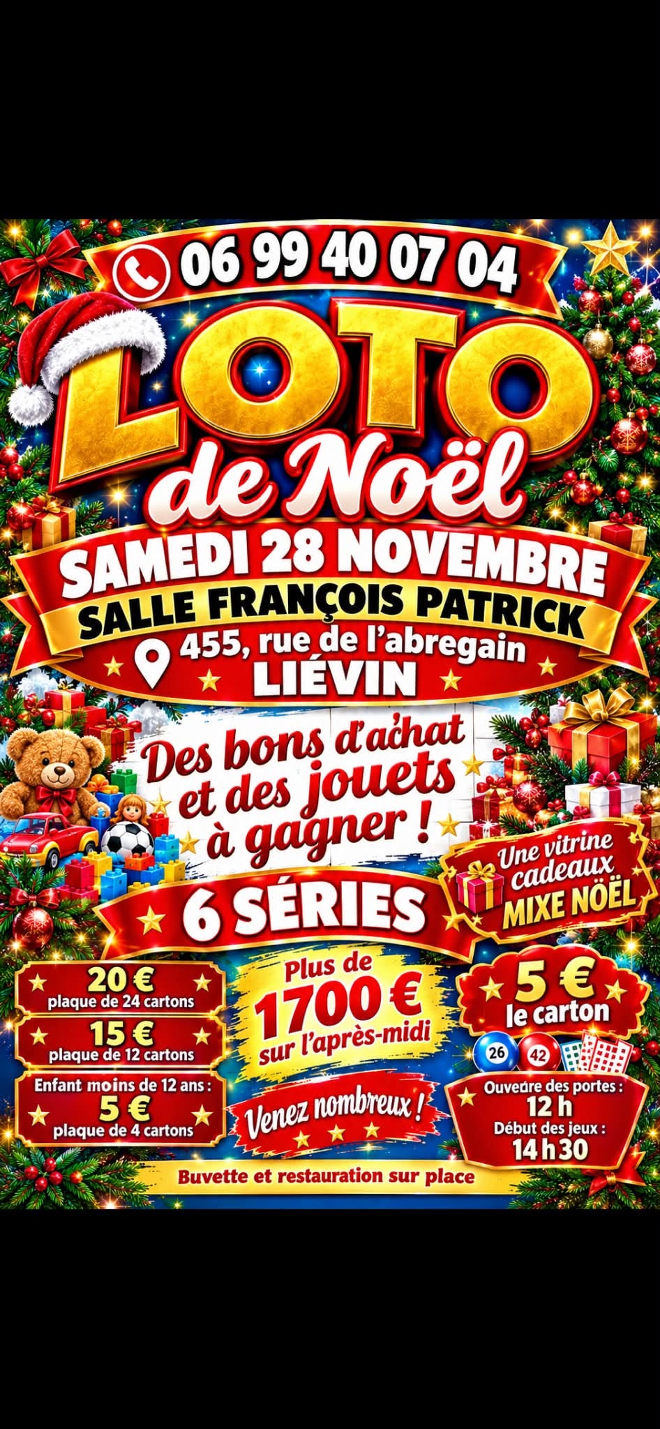 Affiche du loto LOTO de Noël