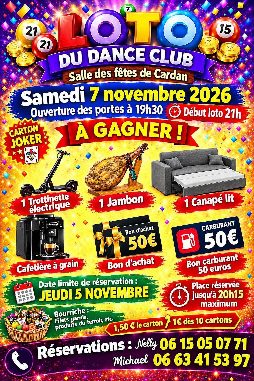 Affiche du loto Loto du Dance Club