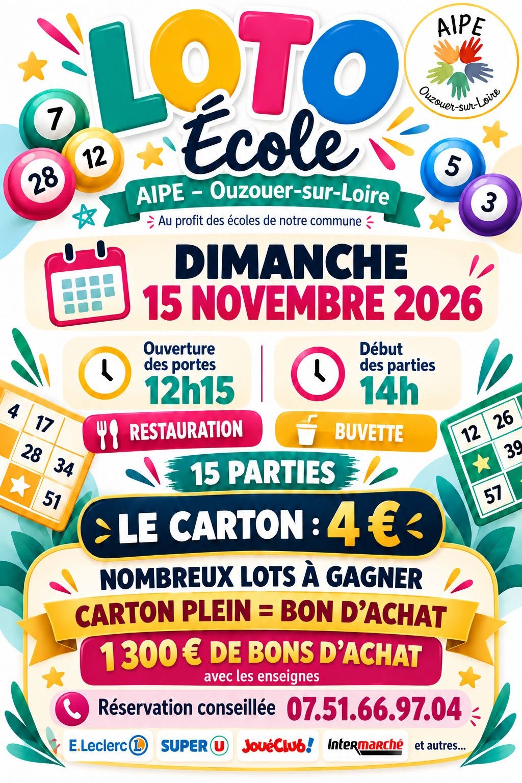 Affiche du loto LOTO École