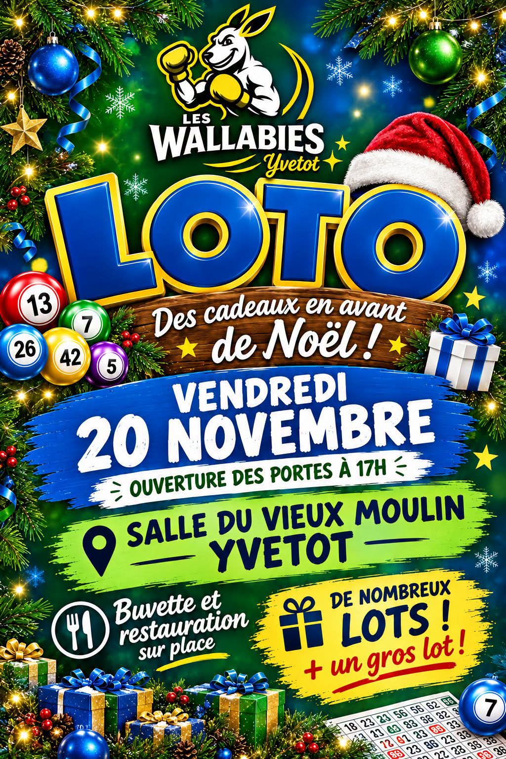 Affiche du loto Loto — Les Wallabies — Yvetot