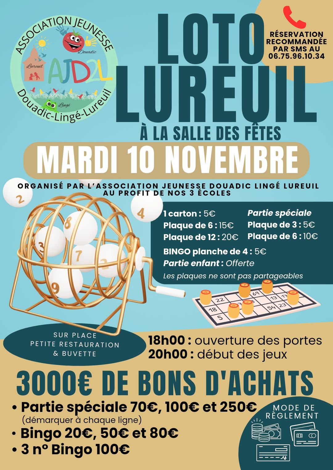 Affiche du loto LOTO LUREUIL