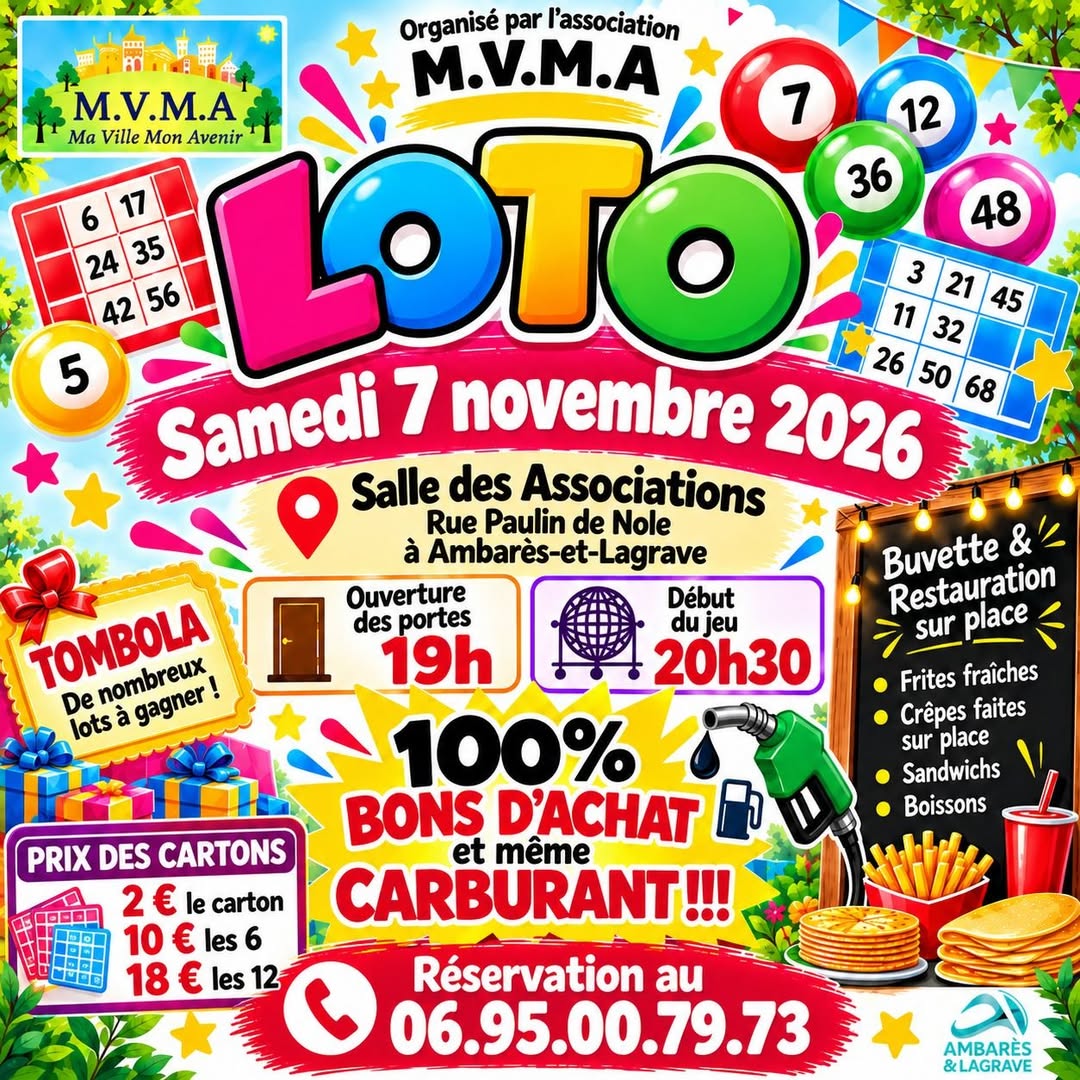 Affiche du loto Loto M.V.M.A à Ambarès-et-Lagrave