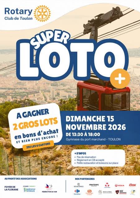 Affiche du loto Loto Rotary Club de Toulon à Toulon
