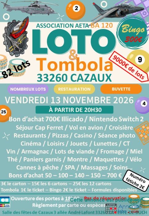 Affiche du loto LOTO & Tombola