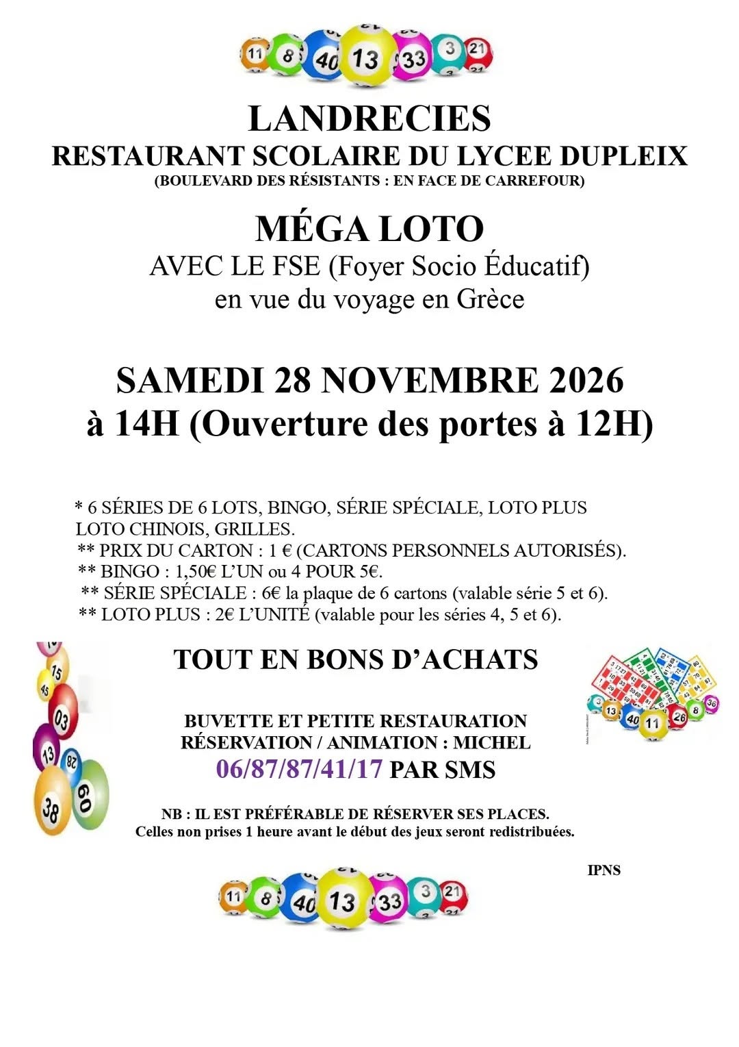 Affiche du loto MÉGA LOTO