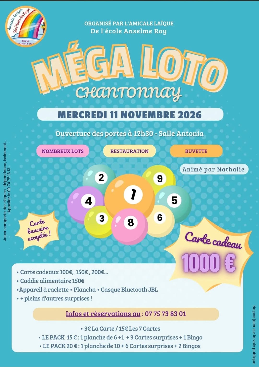 Affiche du loto MÉGA LOTO CHANTONNAY