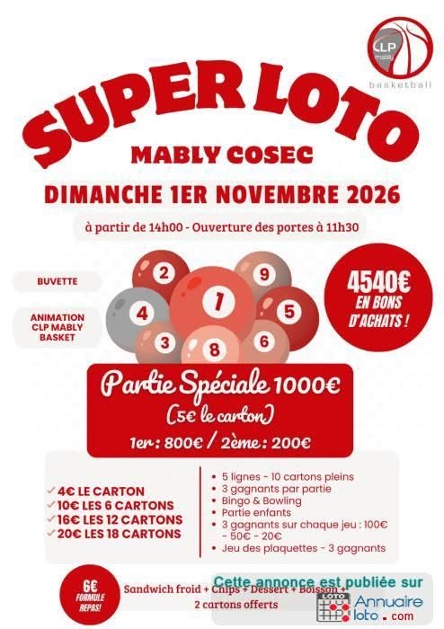 Affiche du loto SUPER LOTO