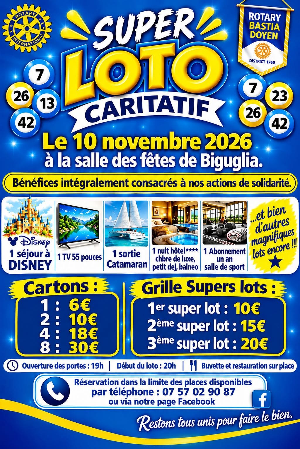 Affiche du loto SUPER LOTO CARITATIF