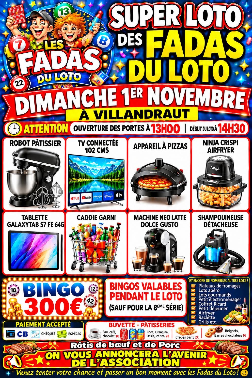 Affiche du loto SUPER LOTO DES FADAS DU LOTO