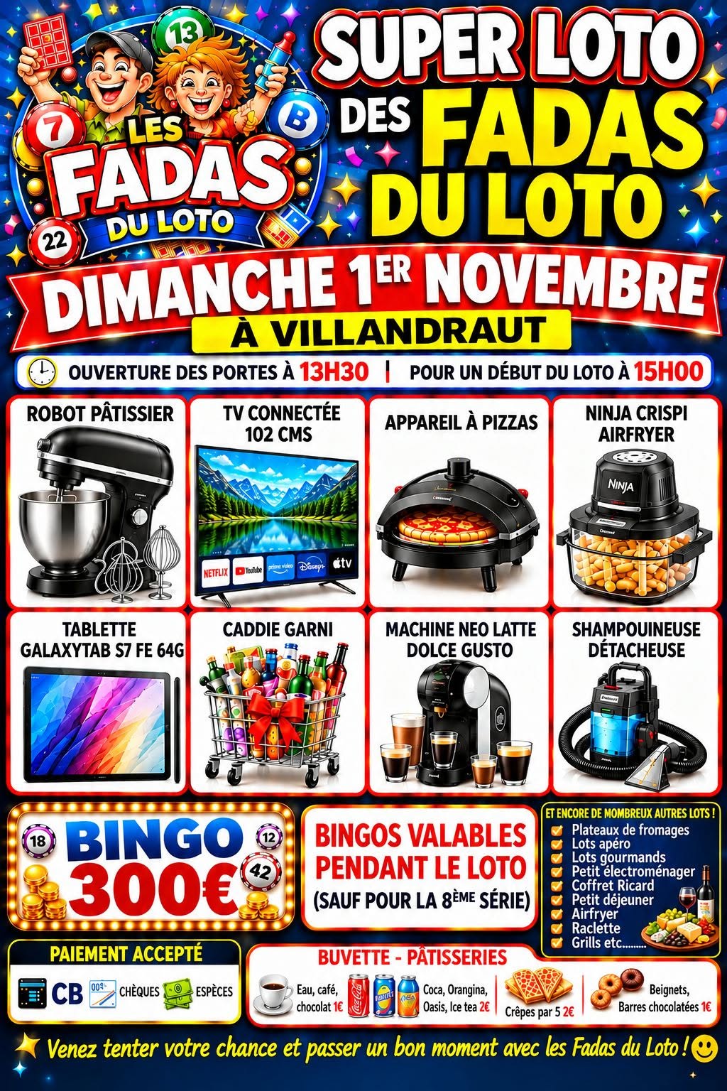 Affiche du loto SUPER LOTO DES FADAS DU LOTO