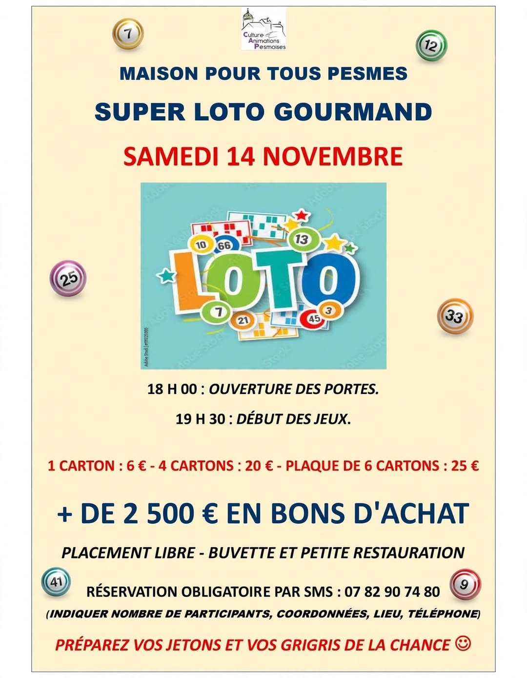 Affiche du loto SUPER LOTO GOURMAND