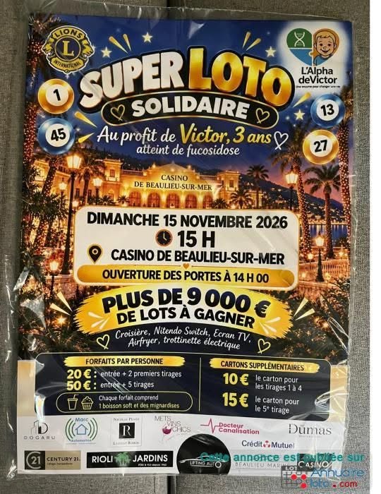 Affiche du loto SUPER LOTO SOLIDAIRE