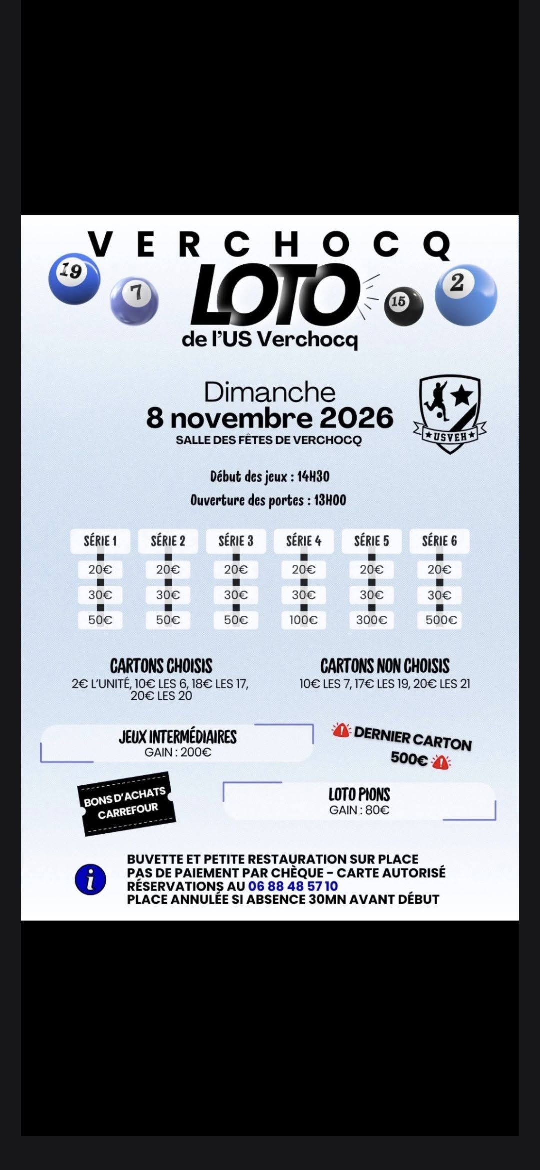 Affiche du loto Loto US Verchocq à Verchocq