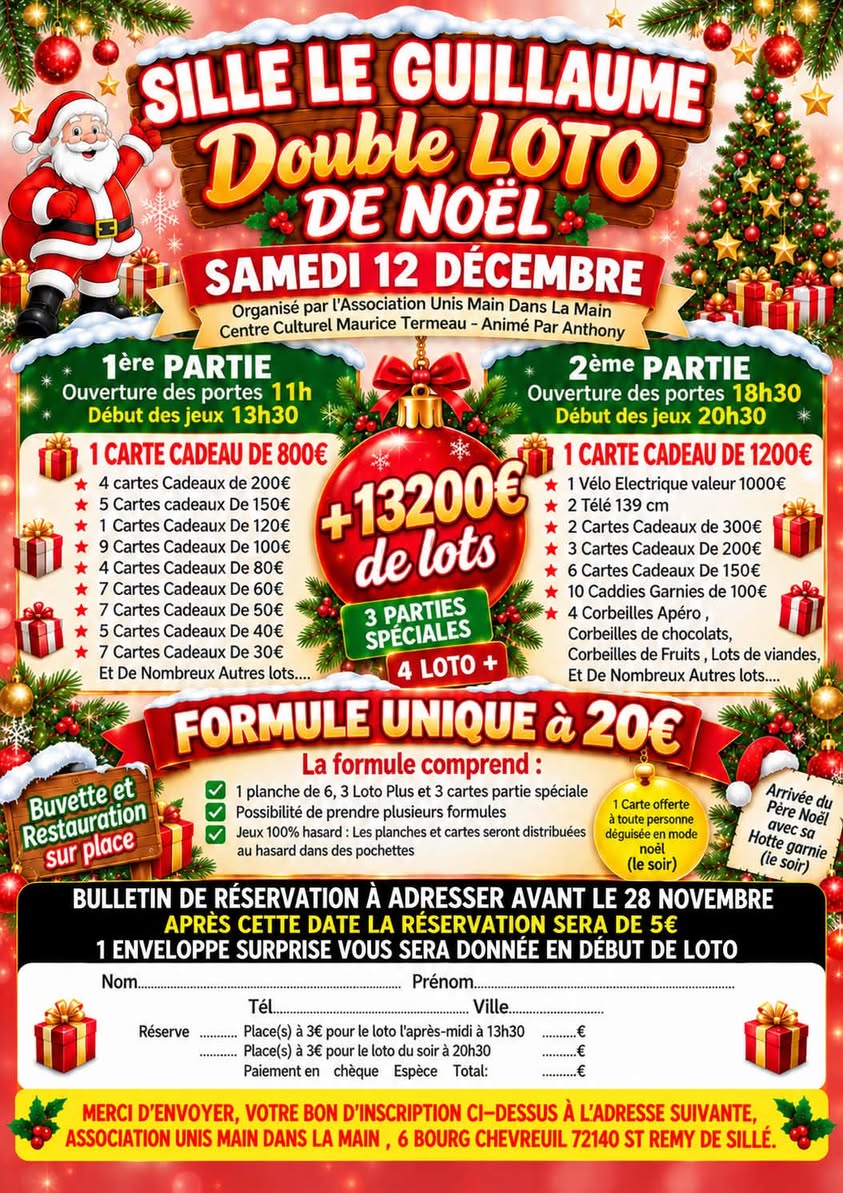 Affiche du loto 1ère PARTIE