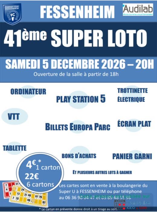 Affiche du loto 41ème SUPER LOTO