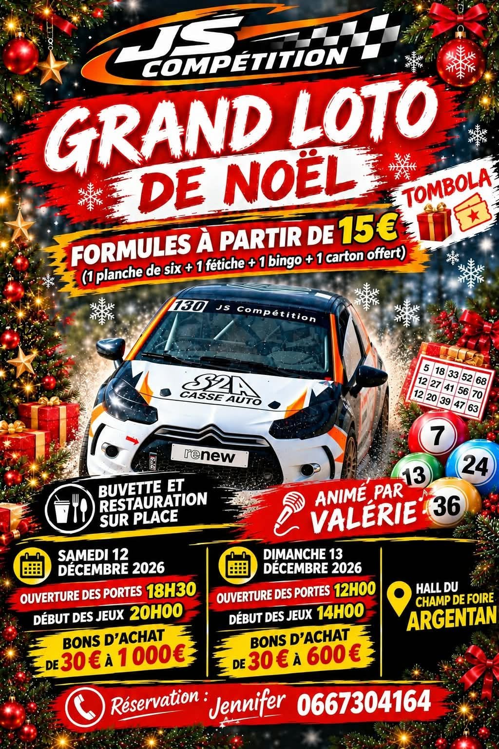 Affiche du loto GRAND LOTO DE NOËL