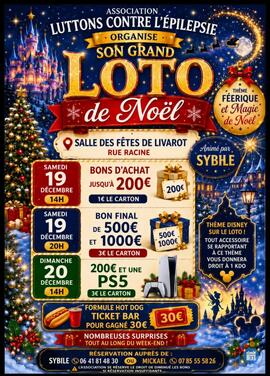 Affiche du loto Gros loto de Noël