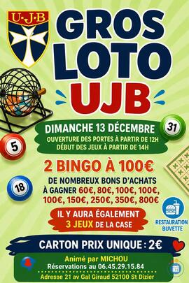 Affiche du loto Gros Loto UJB