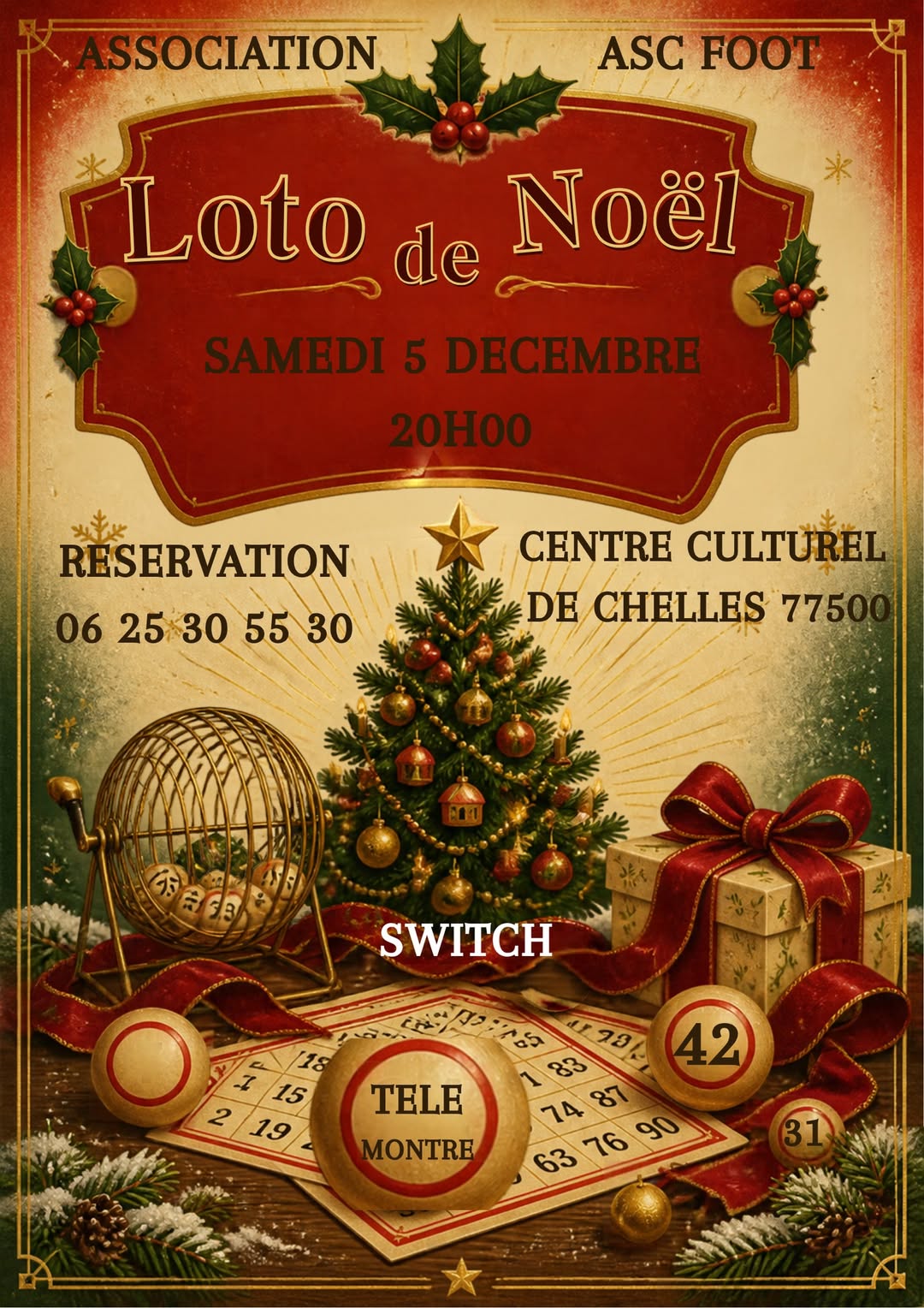 Affiche du loto Loto de Noël