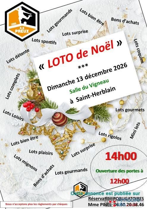 Affiche du loto « LOTO de Noël »