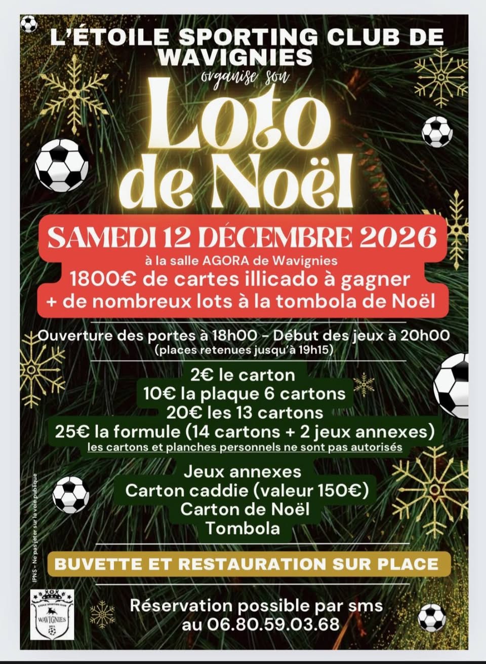 Affiche du loto Loto de Noël