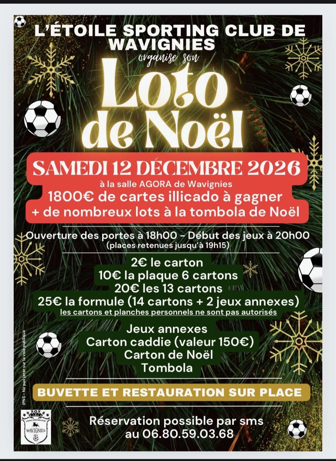 Affiche du loto Loto de Noël