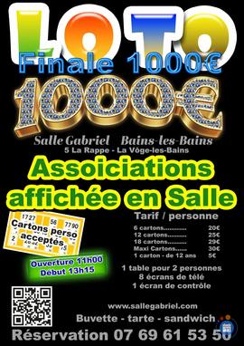 Affiche du loto Loto des Associations - Bains-les-Bains